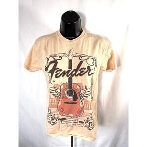 Fender Guitar Graphic T Shirt Handmade USA XS